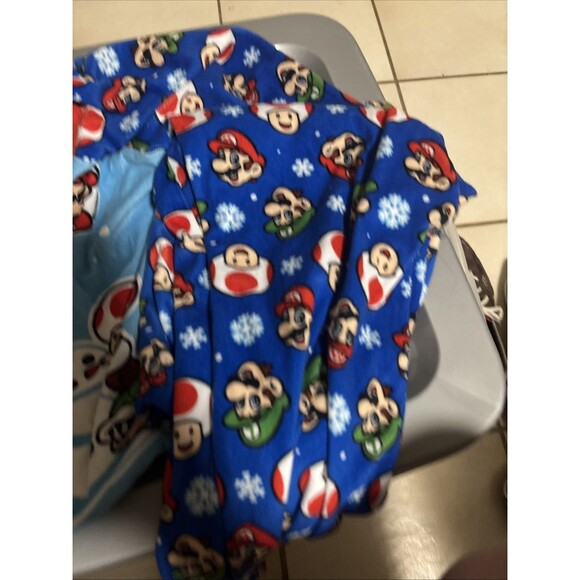 Super Mario Bros Kids 2pc Pajama Set, Medium 10/12 - Picture 2 of 4